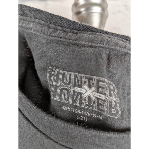 Hunter X Hunter Anime Mens T Shirt Size L Black Short Sleeve Freecss Hisoka - Picture 4 of 4